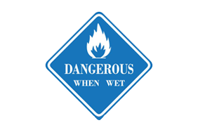 Dangerous when wet emits flammable fumes